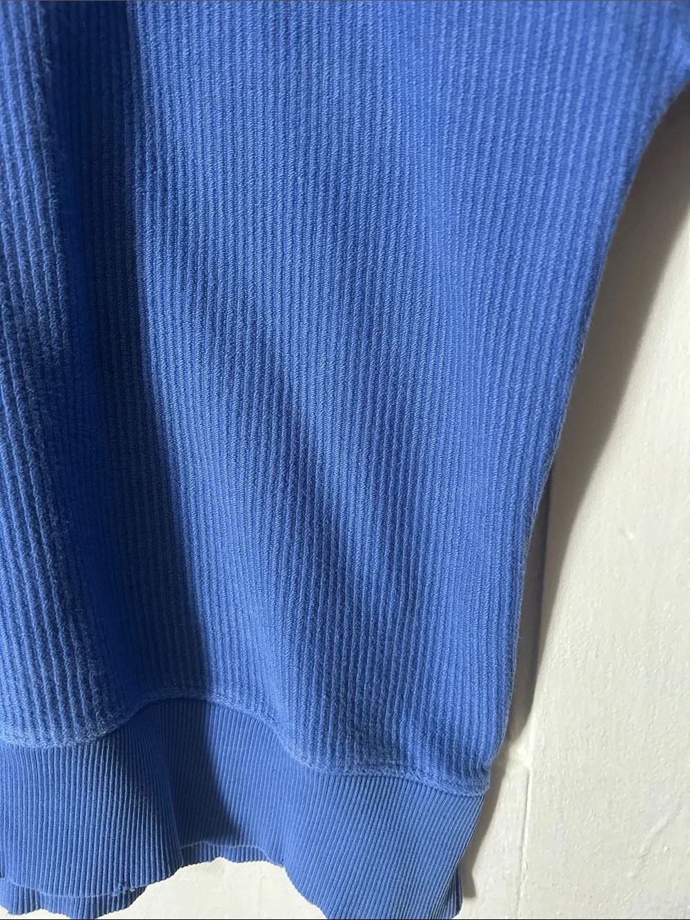 aerie Ribbed Cobalt Blue Crewneck Sweater - Picture 5 of 5